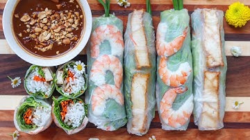 Fresh Spring Rolls: Fried Tofu & Shrimp-Pork Version