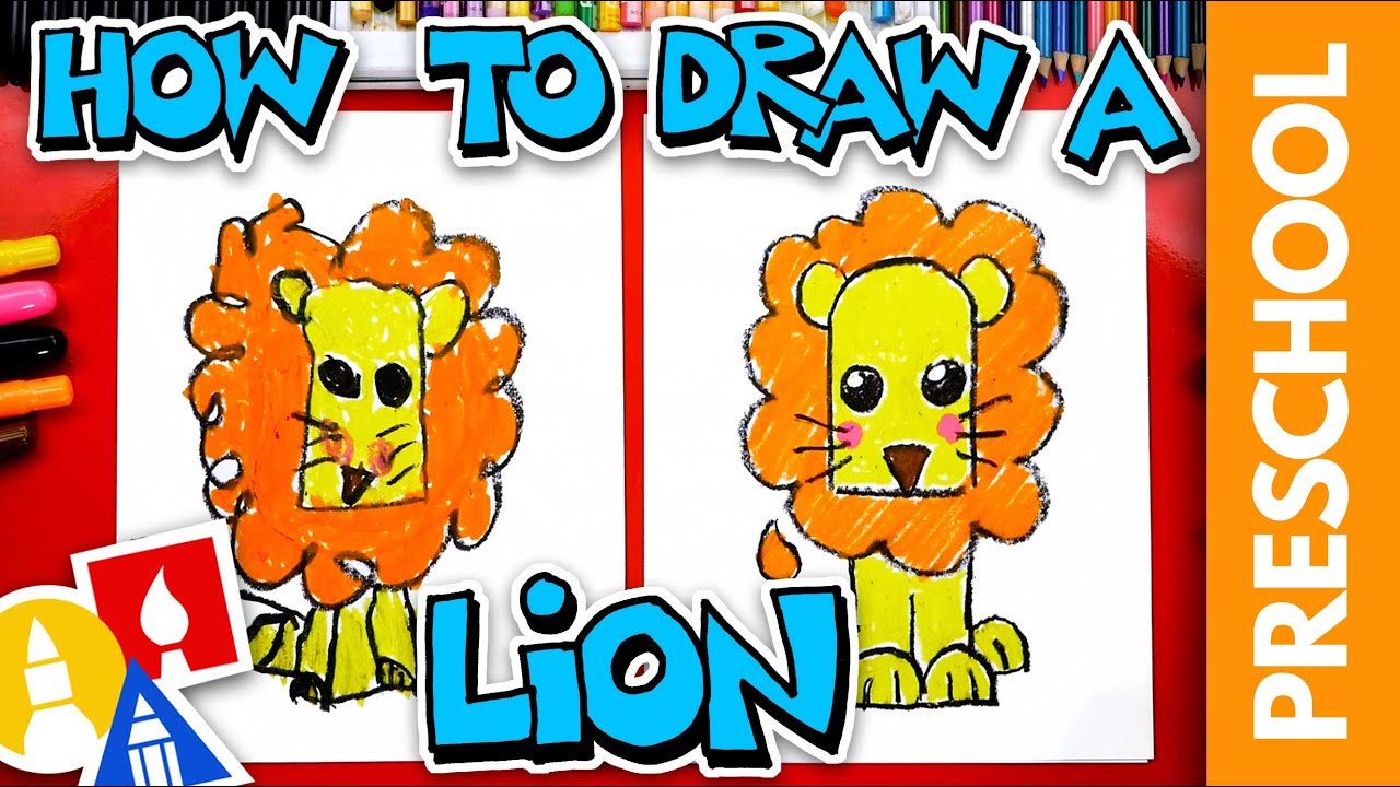 How To Draw A Lion - Letter L - Preschool