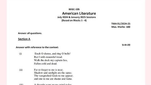 BEGC-105 SOLVED ASSIGNMENT 2024-2025 IGNOU ENGLISH MEDIUM #ignouassignmentsno1 #2025 #2024