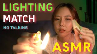 【ASMR】Matches Lighting Striking | Ear itchy