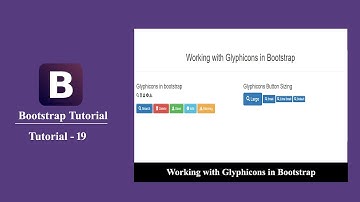 Bootstrap tutorials for beginners 19 - How to use glyphicons in bootstrap?