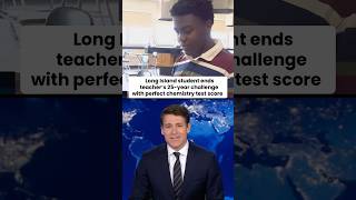 Long Island student ends teacher's 25-year challenge with perfect chemistry test score #shorts