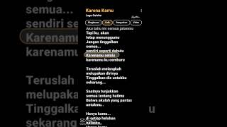 Download Lagu lirik karena kmu MP3 Download Lagu lirik karena kmu MP3