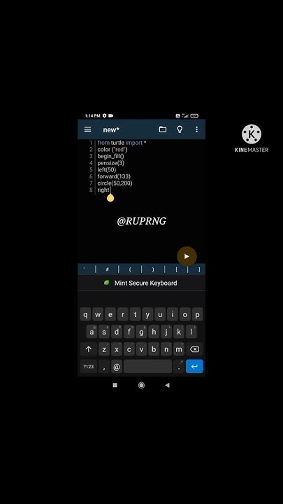 Impress your crush using python / code on mobile - YouTube