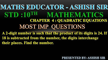 A 2-digit number is such that the product of its digits is 24. If 18 is subtracted from the number