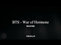 BTS War Of Hormone Acapella Vocals Only