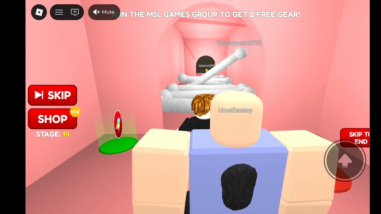 Me playing KFC obby with classmates