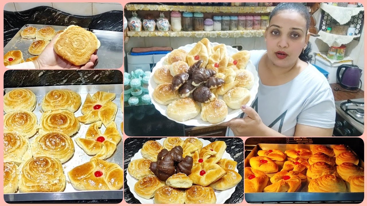 دنش ومولتو صيامي بدقيق وزيت فقط  هتعملي اكبر تشكيله من اجمل المعجنات🥐