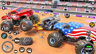 US Military Monster Trucks Crash Racing Demolition Derby Simulator - Android Gameplay. screenshot 4