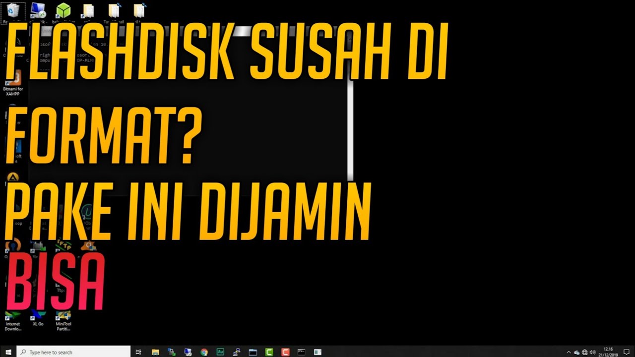 Cara format flashdisk yang rusak tidak bisa diformat 