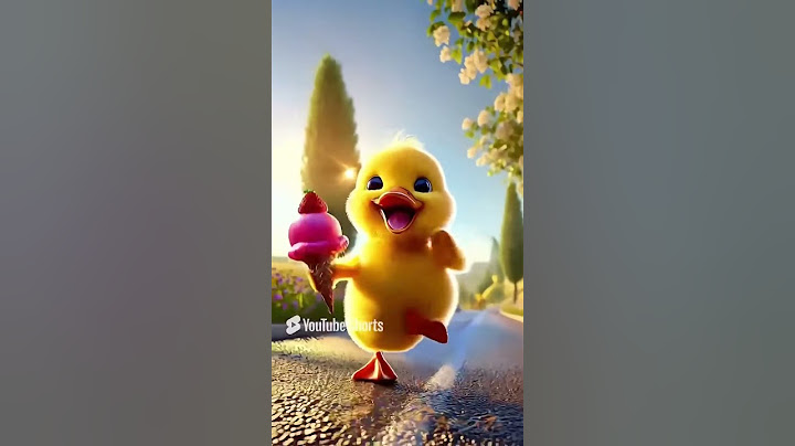The Little Yellow Duck Was So Happy To Buy Ice Cream#cartoon #duckstory #funny