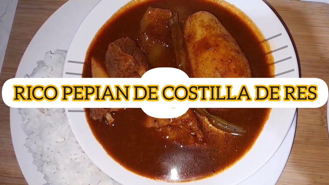 Como preparar  pepian | pepian de costilla de res  facil de preparar