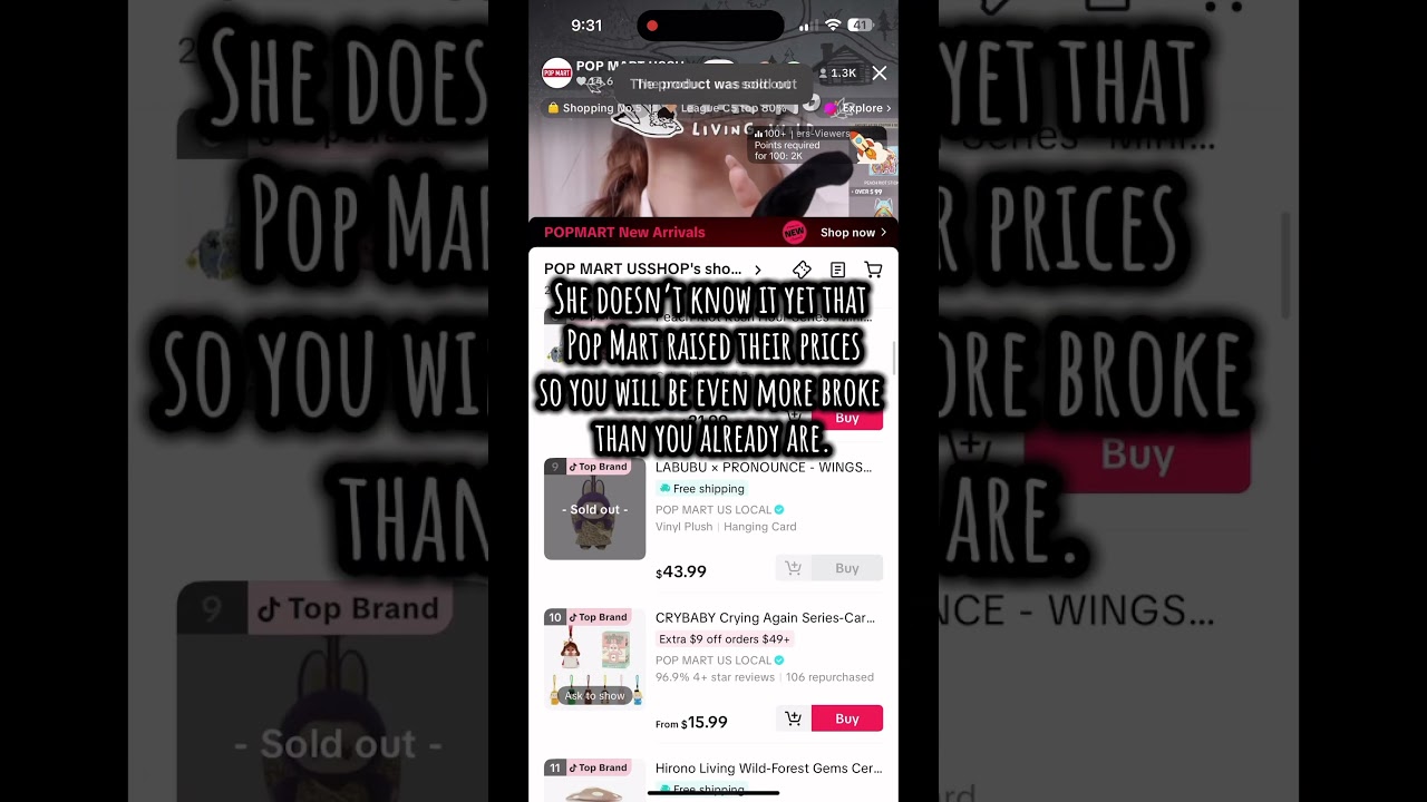 The pop mart prices went up! Nooo 