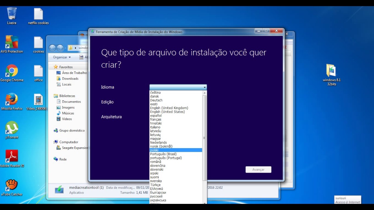 Baixar windows 8 1 32 bits