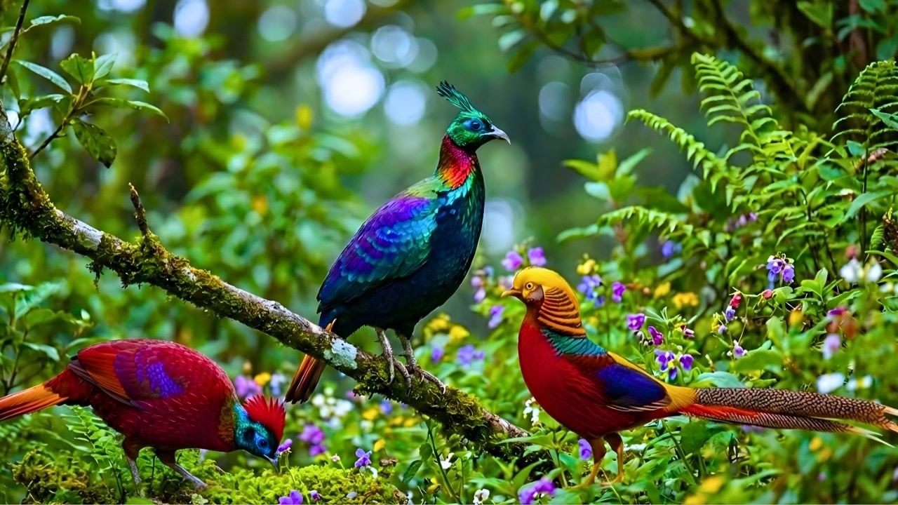 Nature Sounds & Relaxing Music | Birds Singing in the Forest for Calm ...
