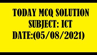 ICT IMPORTANT MCQ QUESTION ENGLISH VERSION screenshot 5