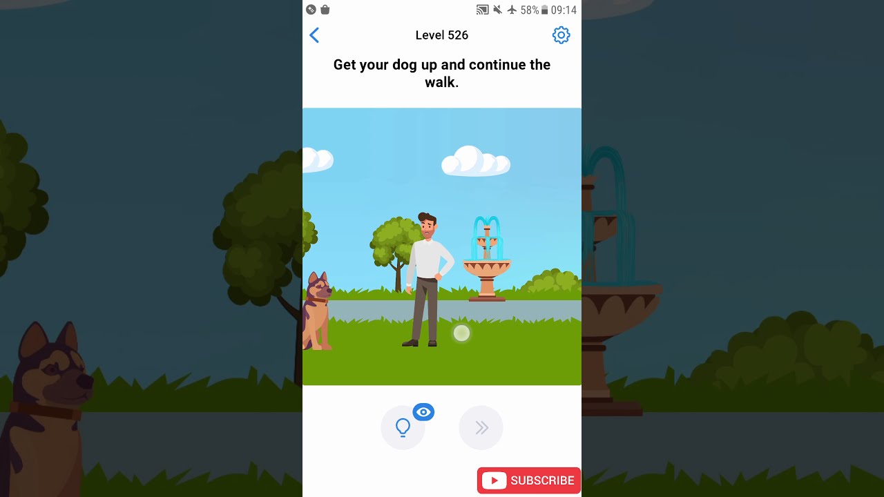 Easy Game - Brain Test - Level 526 Get Your Dog Up And Continue The Walk Walkthrough