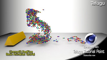 Cinema 4D Tutorial - Learn New RealFlow Animation Tutorial | In Telugu |Telugu Tutorial Point 2020