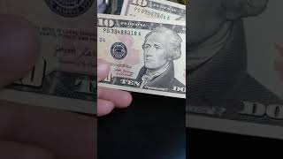 2017 extremily error 10 dollar bill