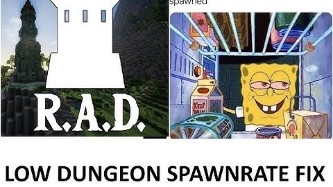 Roguelike Adventures and Dungeons Minecraft Low Dungeon Spawnrate FIX