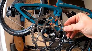 Absolute Black Oval chainring install