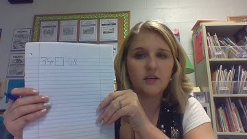 How to use an empty number line to find a missing addend