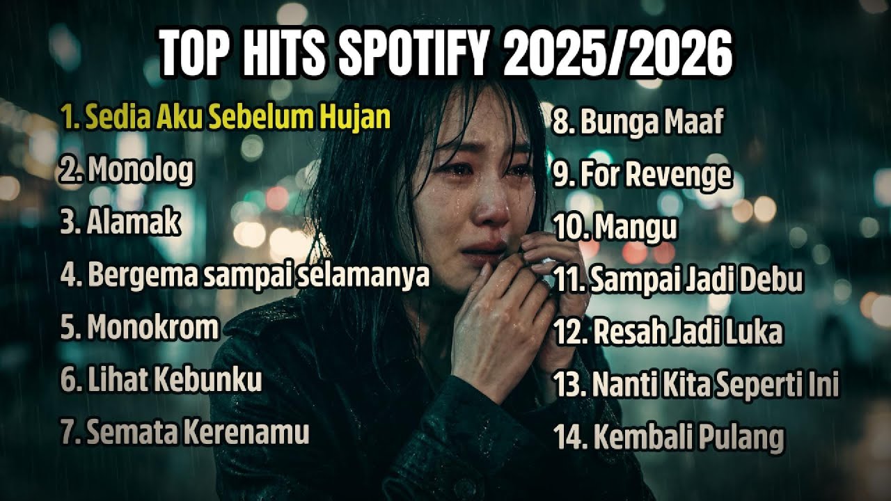 Top Hits Spotify Indonesia 2025–2026 | Top Trending Spotify Playlist 🎵 Lagu Galau Indonesia Hits🎵