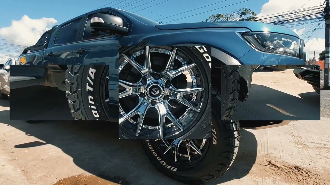 FUEL Fusion FORGED Catalyst    Finish Chrome w/Gloss Black Lip BF Goodrich KO3 Tires