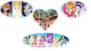 Sailor Moon and Precure Transformation Crossover