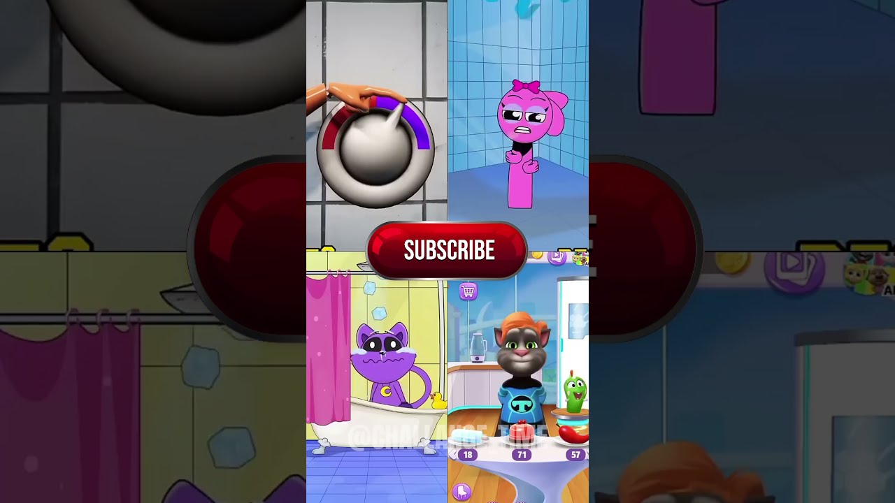 Talking Tom Sprunki Poppy CHALLANGE TIME 8 Smillingcritters Meme Funny Animation