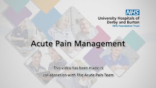 Acute Pain Management