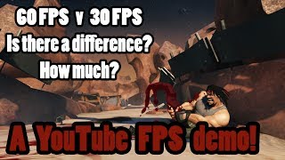 60 FPS vs 30 FPS, a YouTube frames per second demonstration