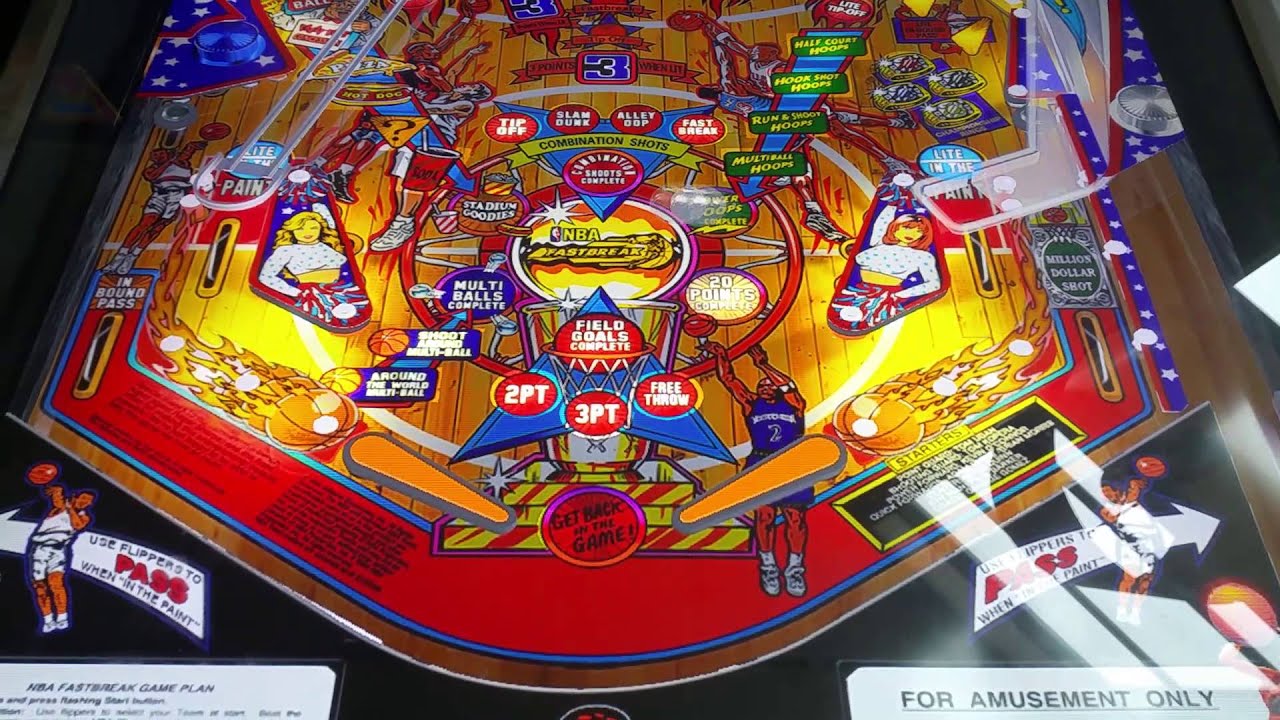 Williams NBA Fastbreak Stuck Ball Virtual Pinball YouTube