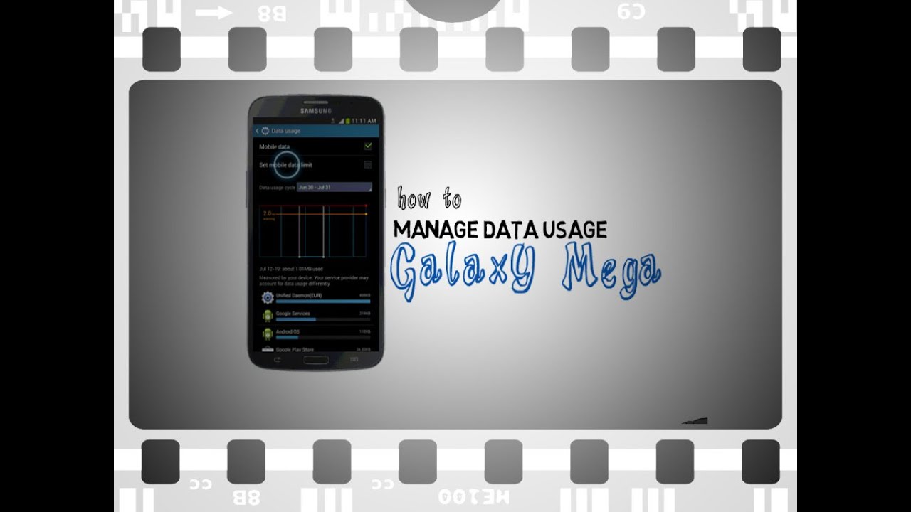 How To Manage Data Usage Samsung Galaxy Mega YouTube