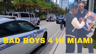 Bad Boys 4 in Miami Walking Tour filming set