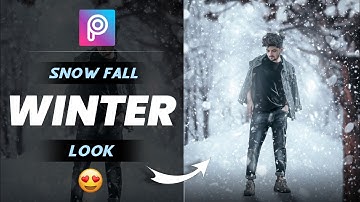 Picsart Snow☃ fall winter look photo editing|Like NSB pictures-The creator gourav