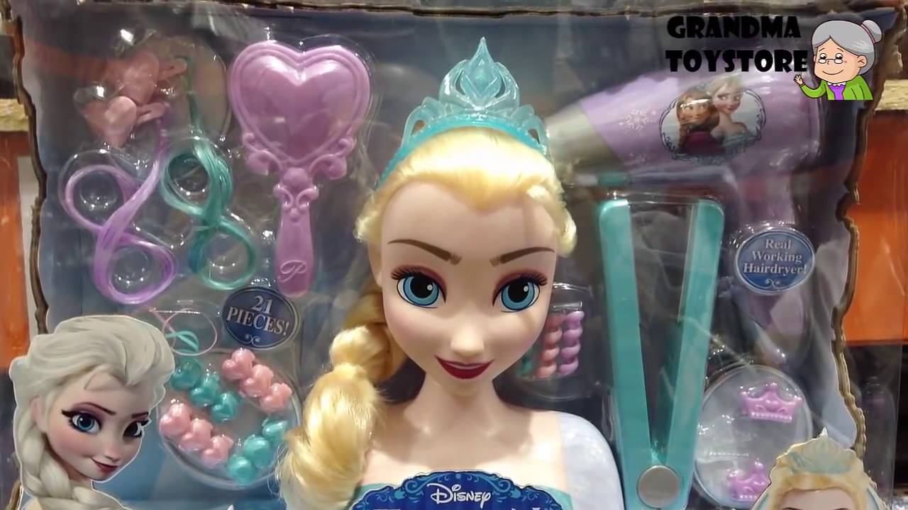 FROZEN Elsa Styling Head How To Comb Elsa's Hair DIY 