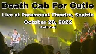 Death Cab For Cutie - Rand McNally (Live at the Paramount Theatre, Seattle - 10/26/22)
