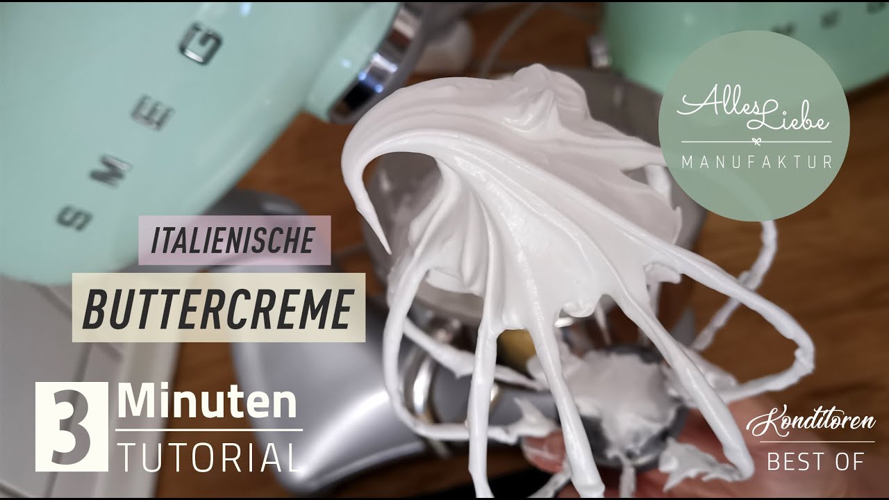 3-Min-Tutorial - Italienische Buttercreme - fondanttauglich, seidig ...