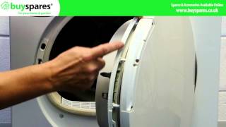 Silver Plastic Tumble Dryer Door Handle For Bosch WTW86562CH/15 WTW86563CH/01 