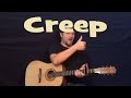 Creep (Radiohead) Easy Strum Guitar Lesson Chord How to Play