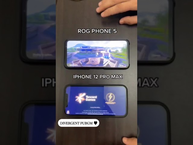 Rog phone 5 vs iphone 12 pro max pubg test