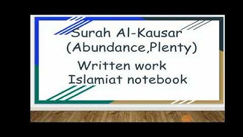 Class 1:Islamiat:5th May 2021