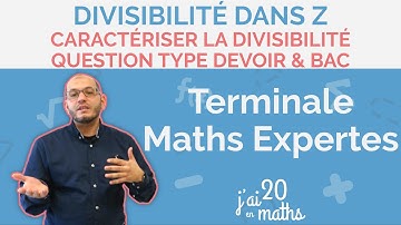 Caractériser la divisibilité - Question type devoir et BAC - Divisibilité dans Z - Maths Expertes