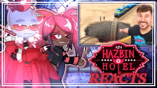 -♡︎-hazbin hotel VEES react to MRBEAST3-‘’🌺’’ [#gacha]