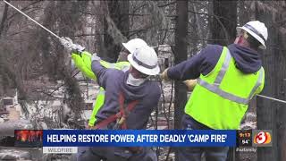 VIDEO: APS crews working in California to help rebuild