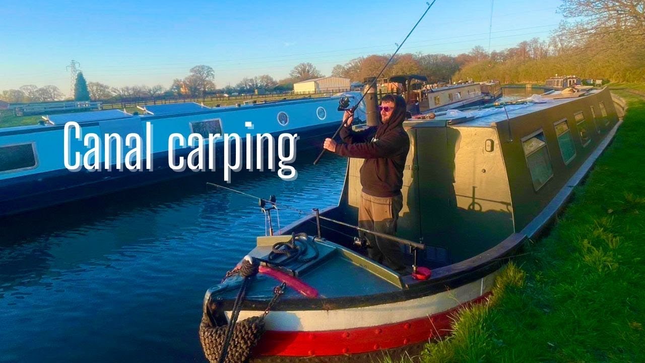 CATCHING CARP on my NARROWBOAT!