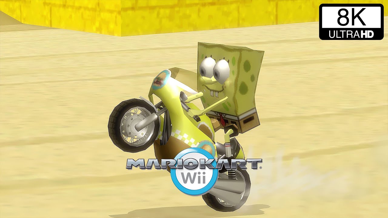 SPONGE BOB in MARIO KART WII