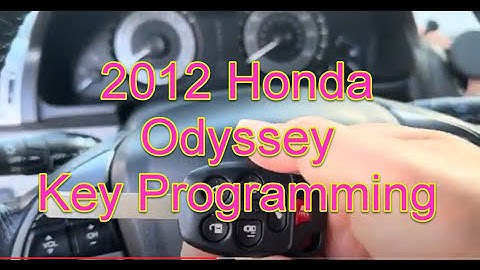 2012 Honda Odyssey Key Programming