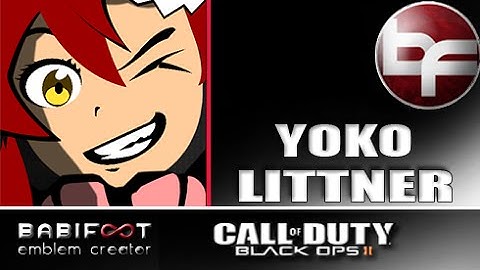 COD Black Ops 2 Emblem Tutorial  - Yoko Littner from Gurren Lagann by MissMaxinima